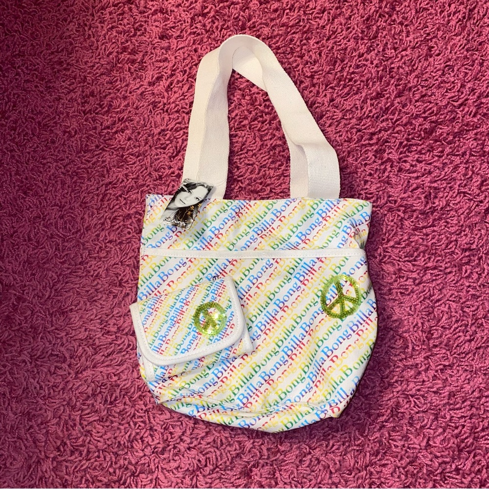 New Y2K Vintage Rainbow Billabong Purse and Wallet